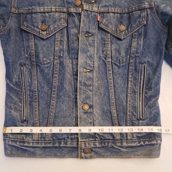 ELIZABETH AND JAMES VINTAGE LEVI'S Denim Jacket Size 34 - Picture 2 of 15